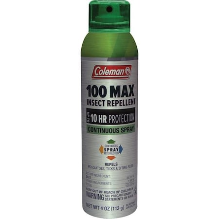 COLEMAN Coleman 372763 100 Percent Maximum Deet Insect Repellent Continuous Spray 372763